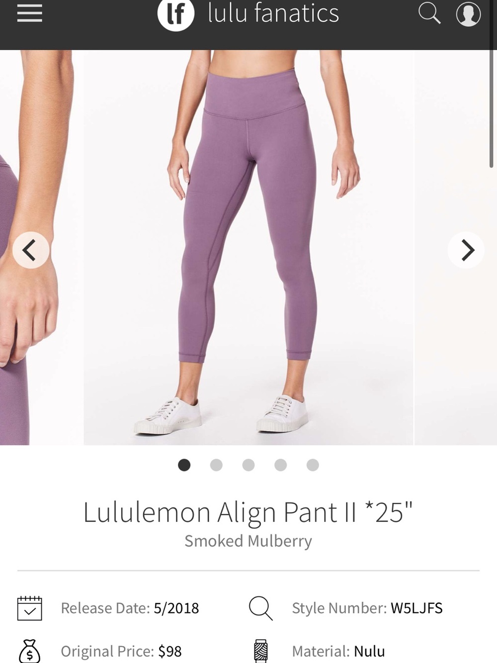 lululemon Align Pant II 25" (High Rise Leggings, Tights)